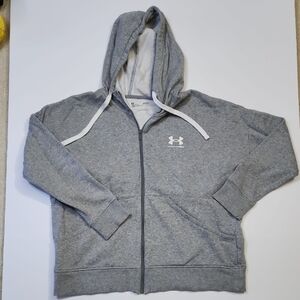 Under Armour Heather Gray Full-Zip Hoodie